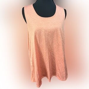 Women's Peach Workout‎ Dry Fit Sleeveless Top Size X-Large New